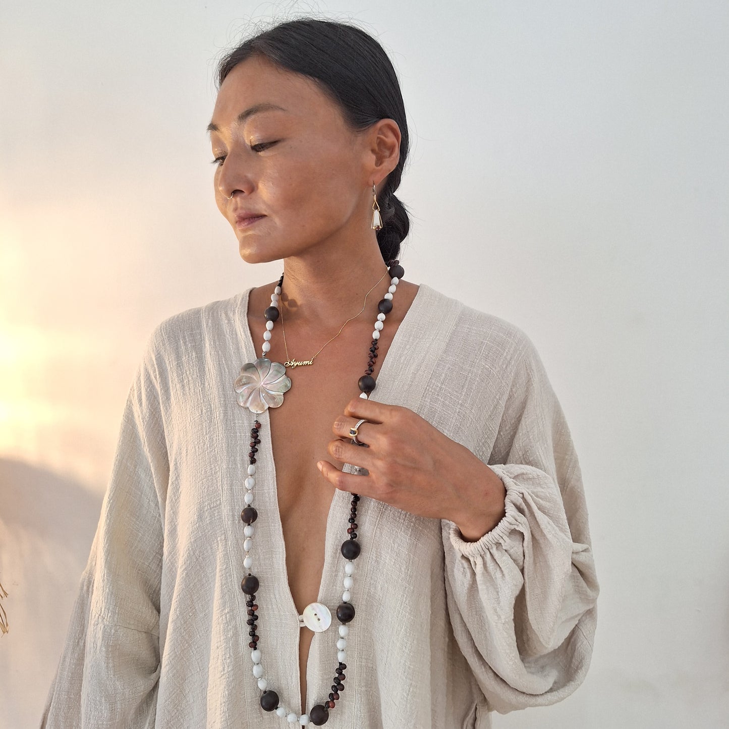 KIMONO MELATI LONG / BEIGE