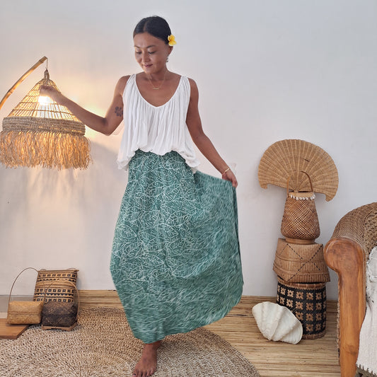 BATIK FLARED SKIRT / SATIA
