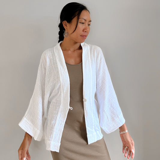 KIMONO MELATI SHORT / WHITE