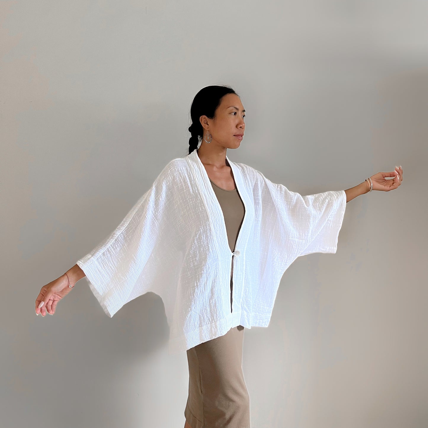 KIMONO MELATI SHORT / WHITE