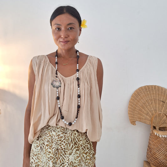 TOP CAHAYA / BEIGE
